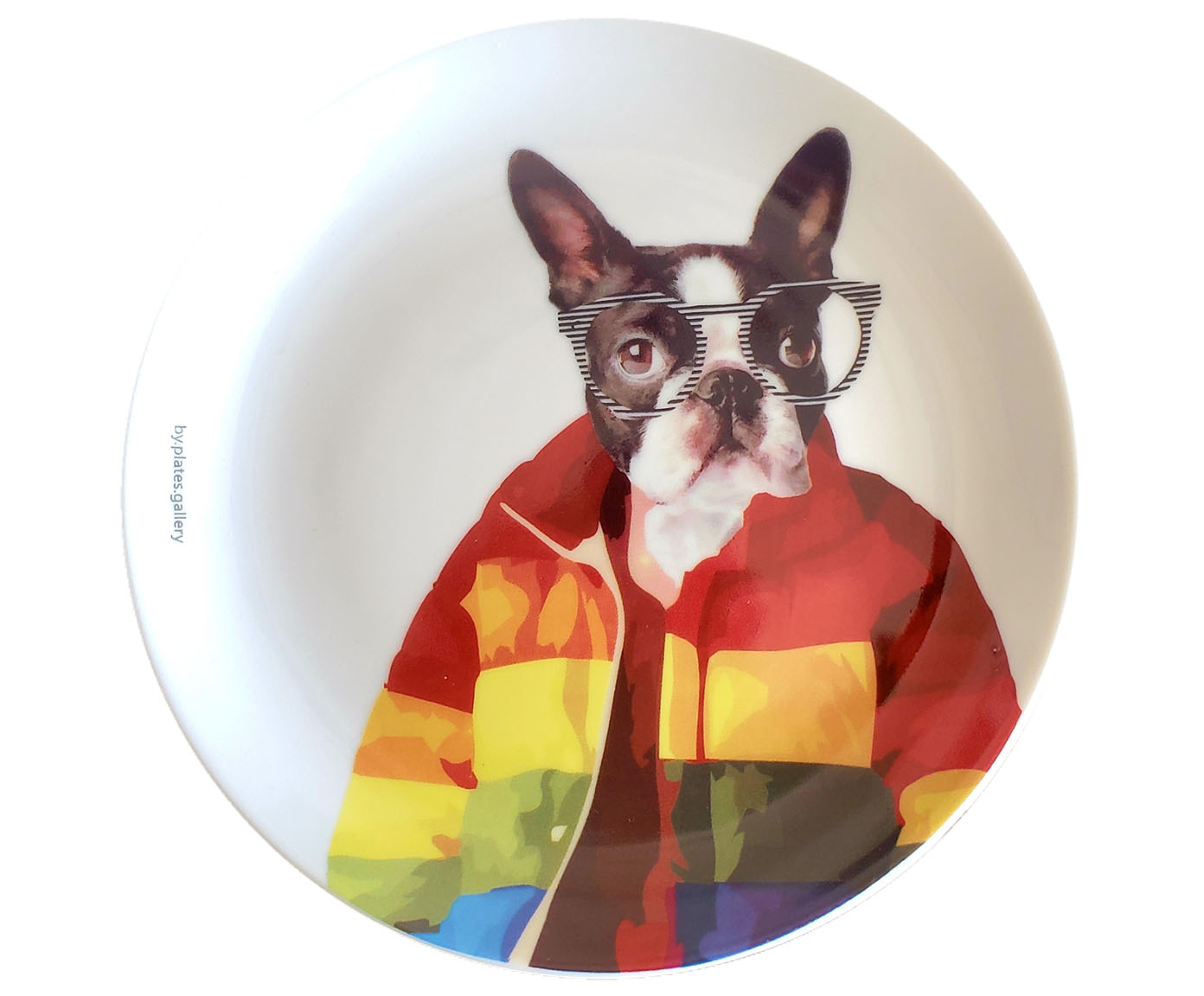 Prato em Porcelana Boston Terrier Fashion - image 0