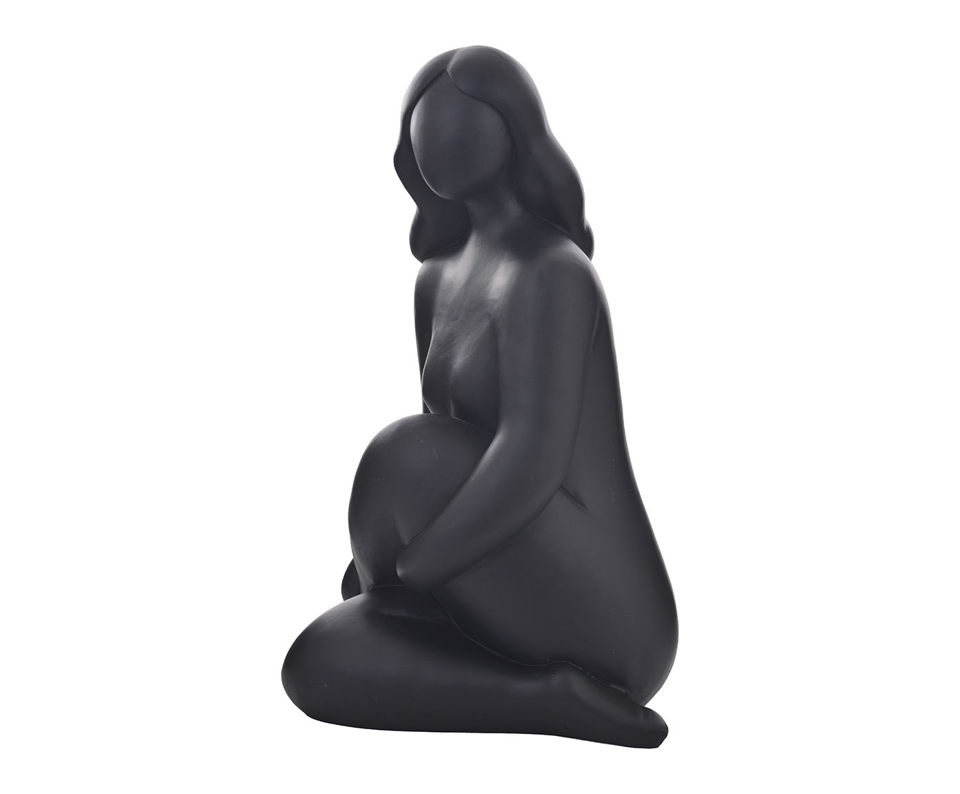 Escultura em Resina Femme Assise - Preta image number 2