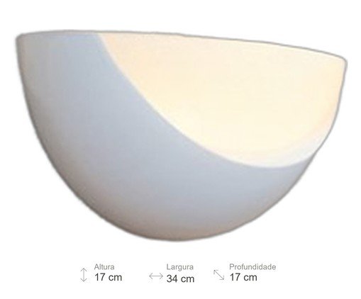 Arandela Bojo Branco image number 3