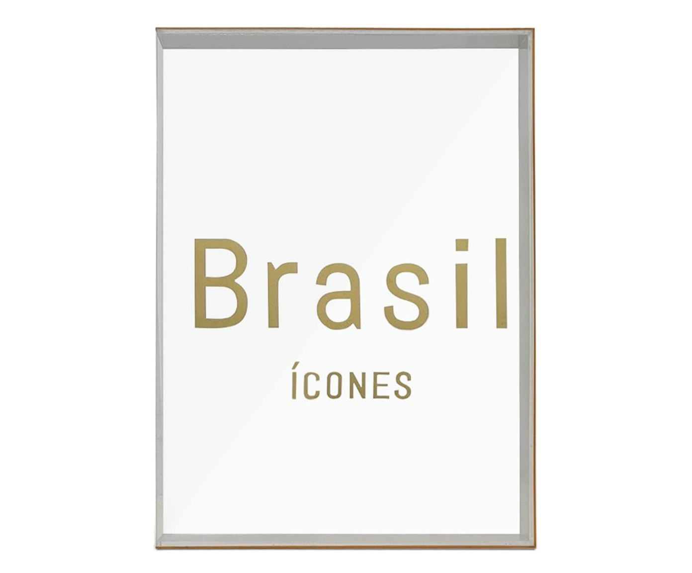 Capa para Livro com Gravura e Lombada Dourada "Brasil &Iacute;cones 2" image number 0
