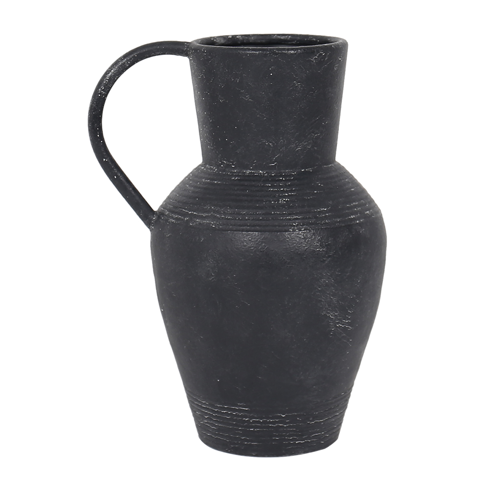 Vaso em Metal com Al&ccedil;a Lateral Preto image number 0