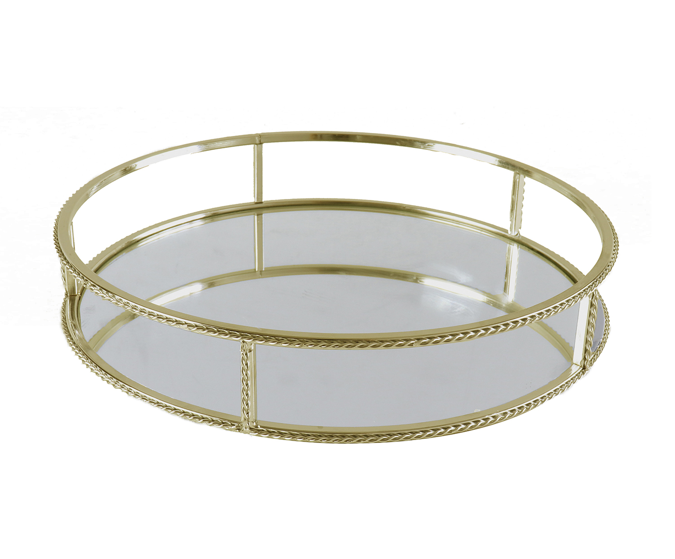 Bandeja Decorativa Twist Gold - image 0