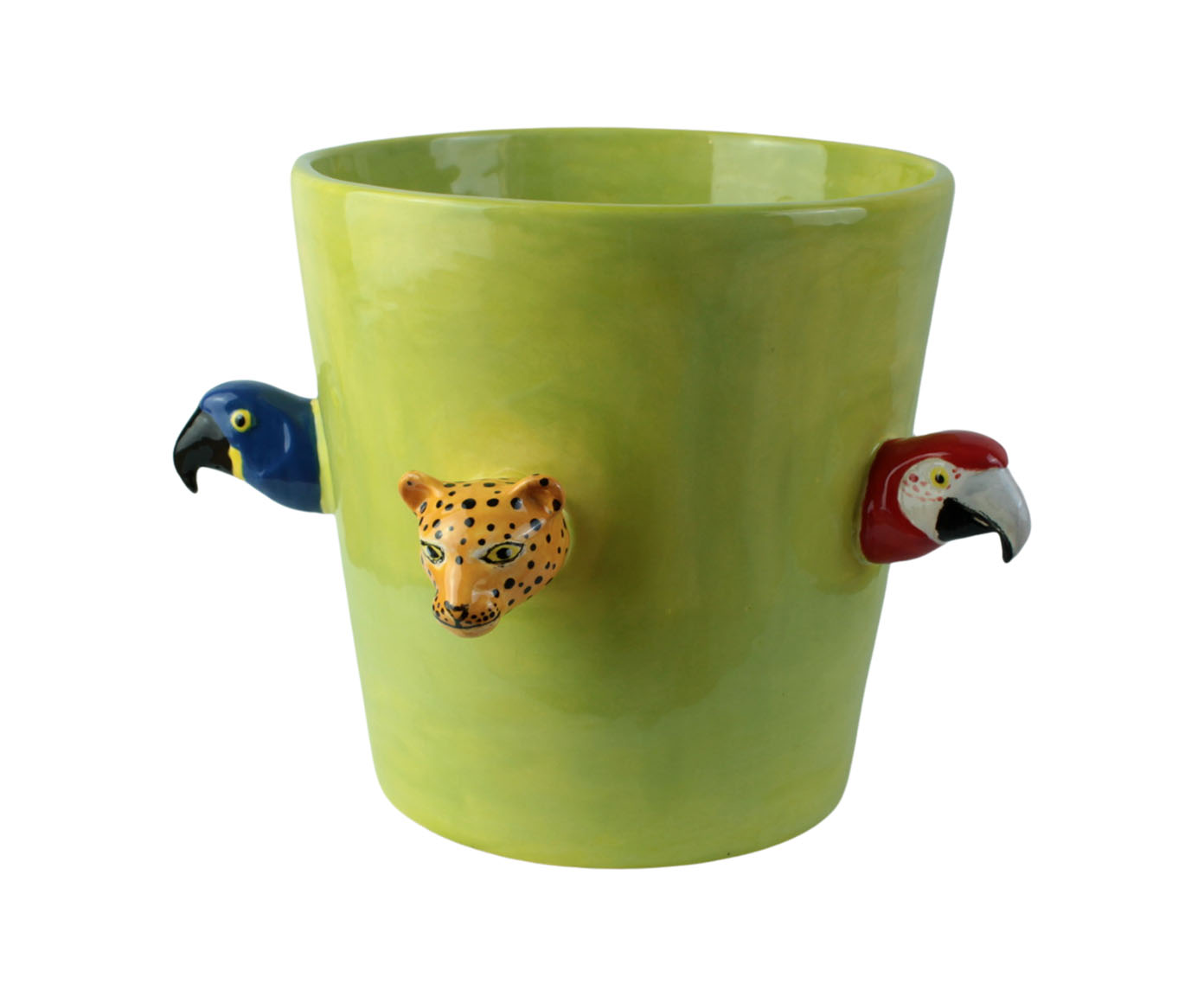 Vaso Fauna Brasileira Verde Pistache image number 0
