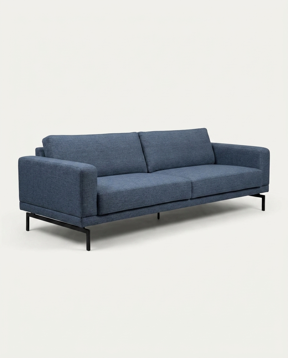 Sof&aacute; em Linh&atilde;o Linea Azul Jeans Mescla - image 1