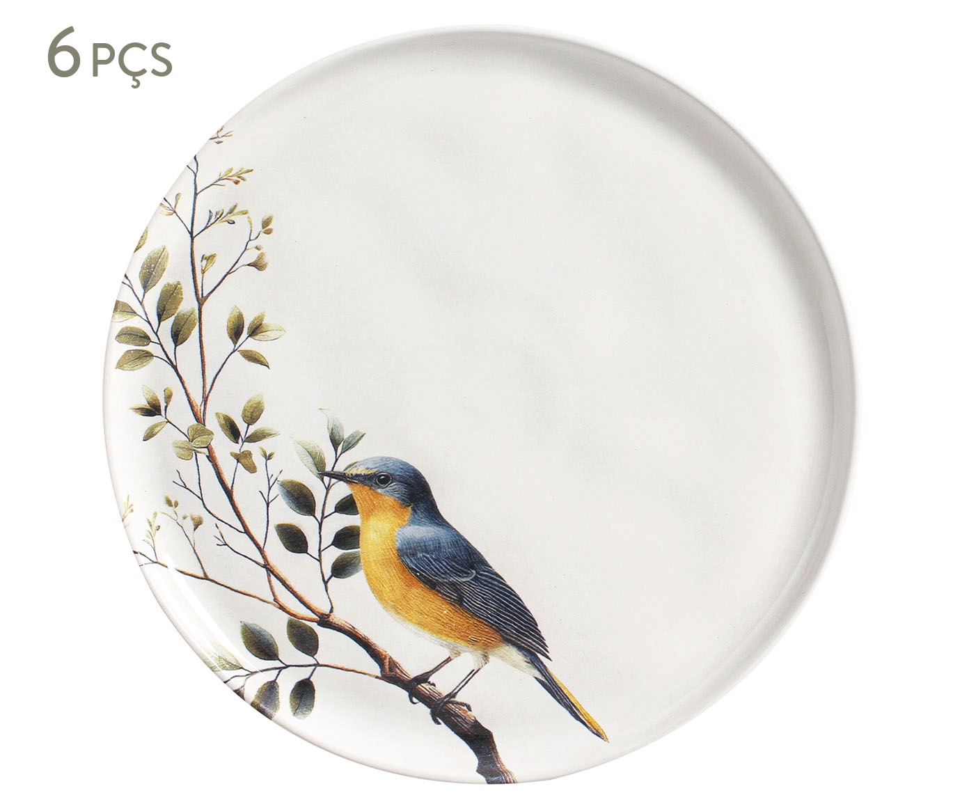Jogo de Pratos Raso Bio Birdy Animal - image 0