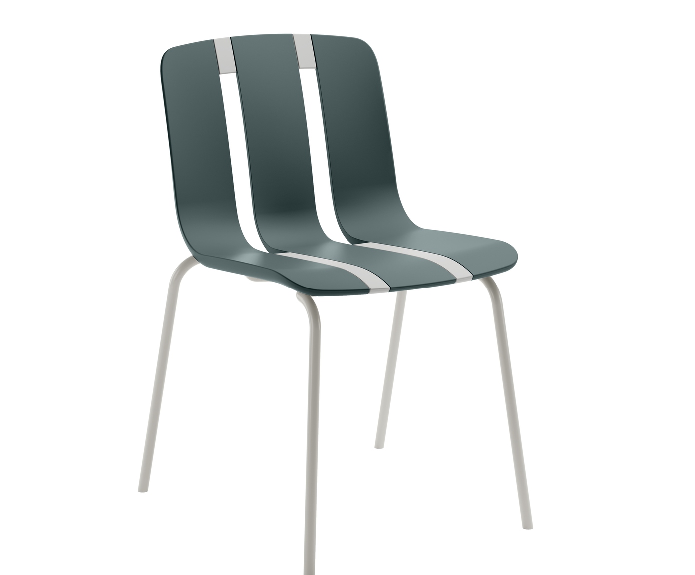 Cadeira Linea Azul Aura Base Off White image number 1