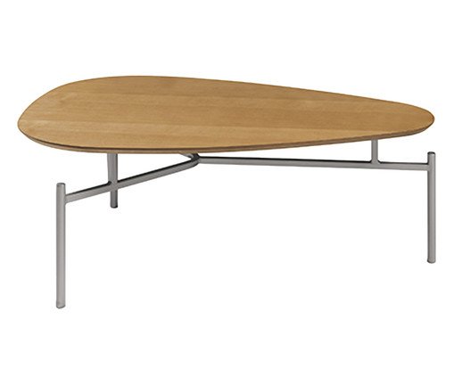 Mesa De Centro Doha Laminado Castanho image number 2