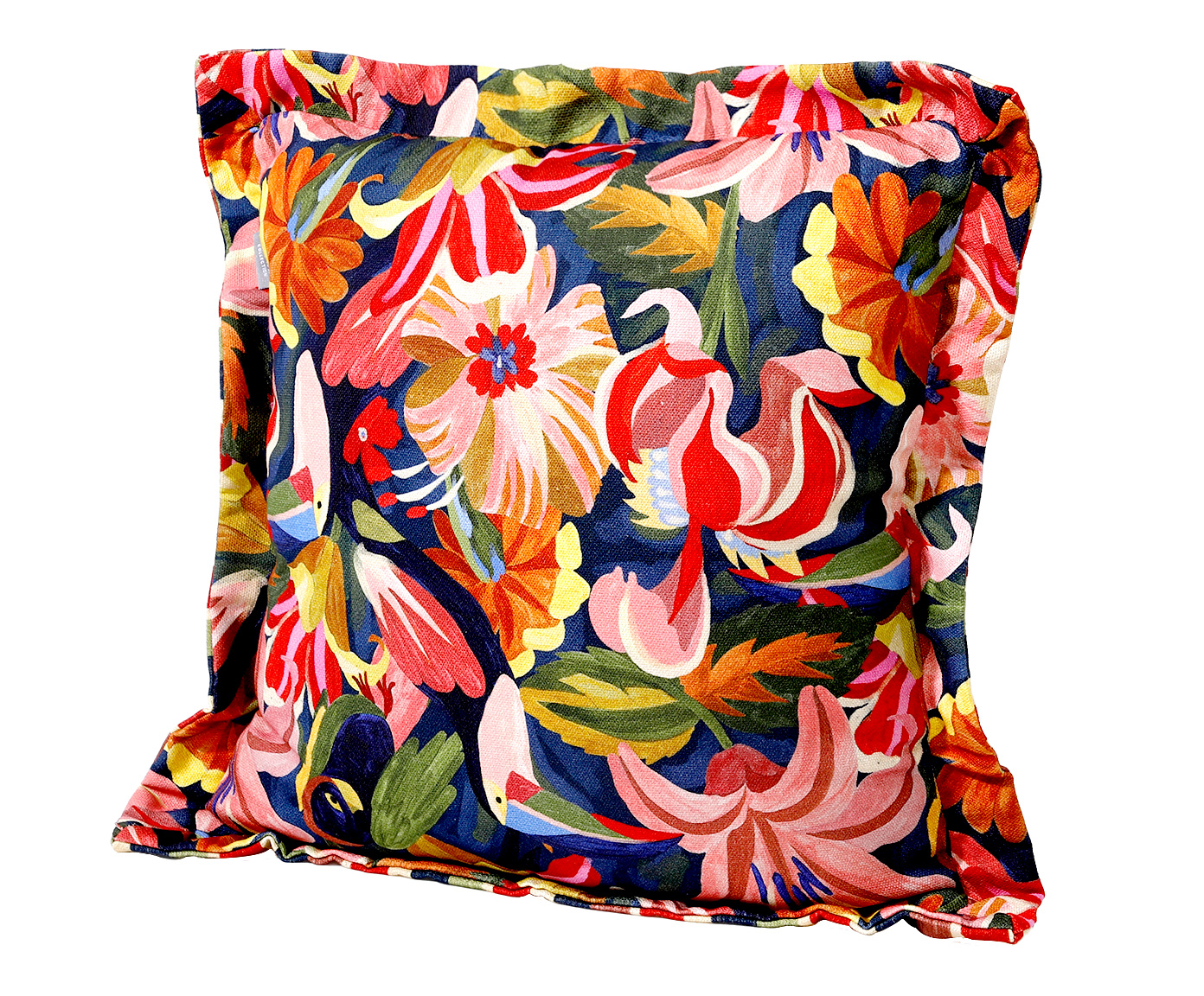 Capa de Almofada Dupla Face Floral e Listras image number 10