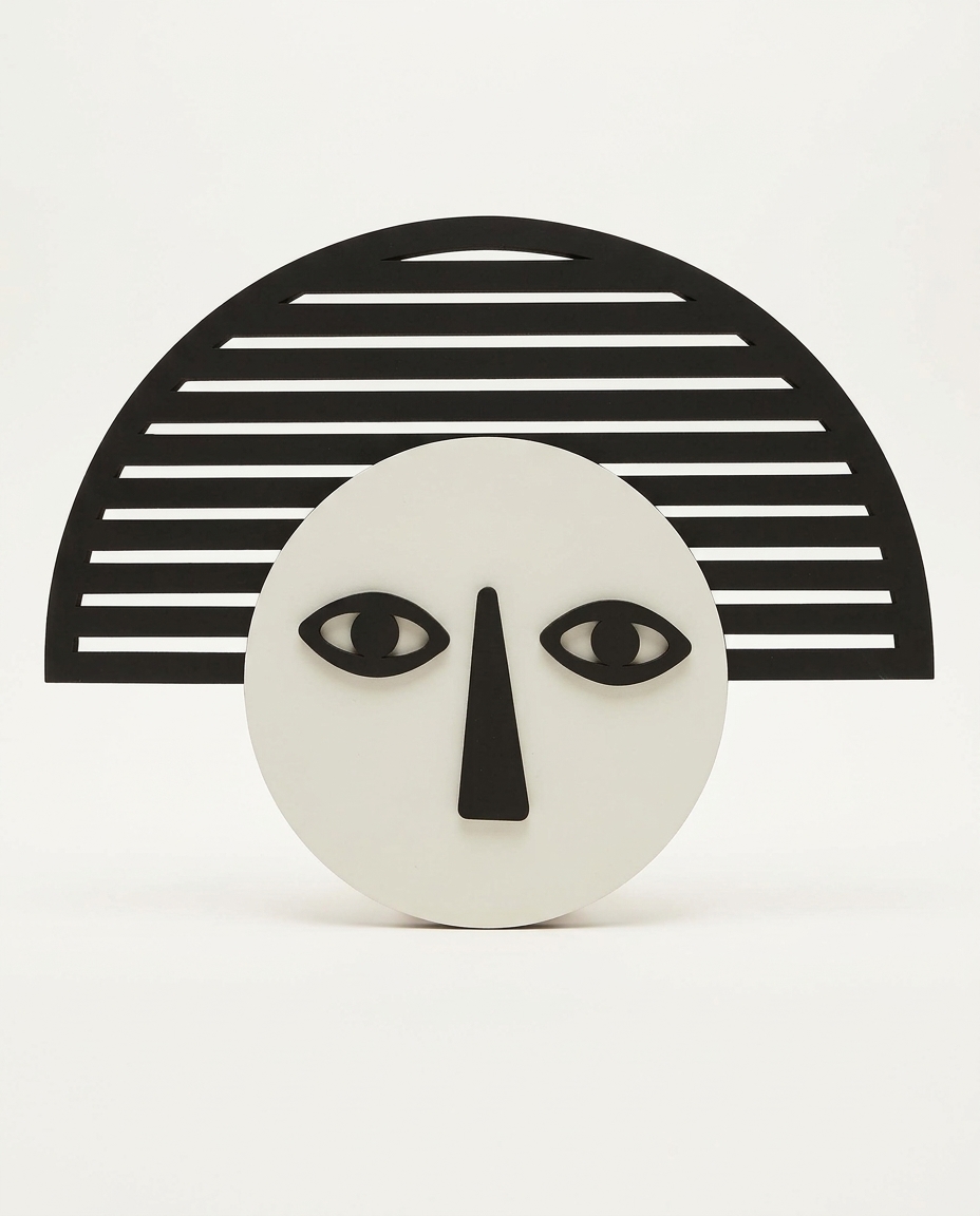 Escultura de Parede Abaca&iacute; Off-White - image 0