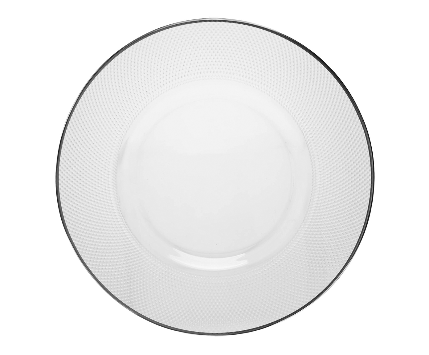 Sousplat com Fio Prateado Thin Edge image number 0
