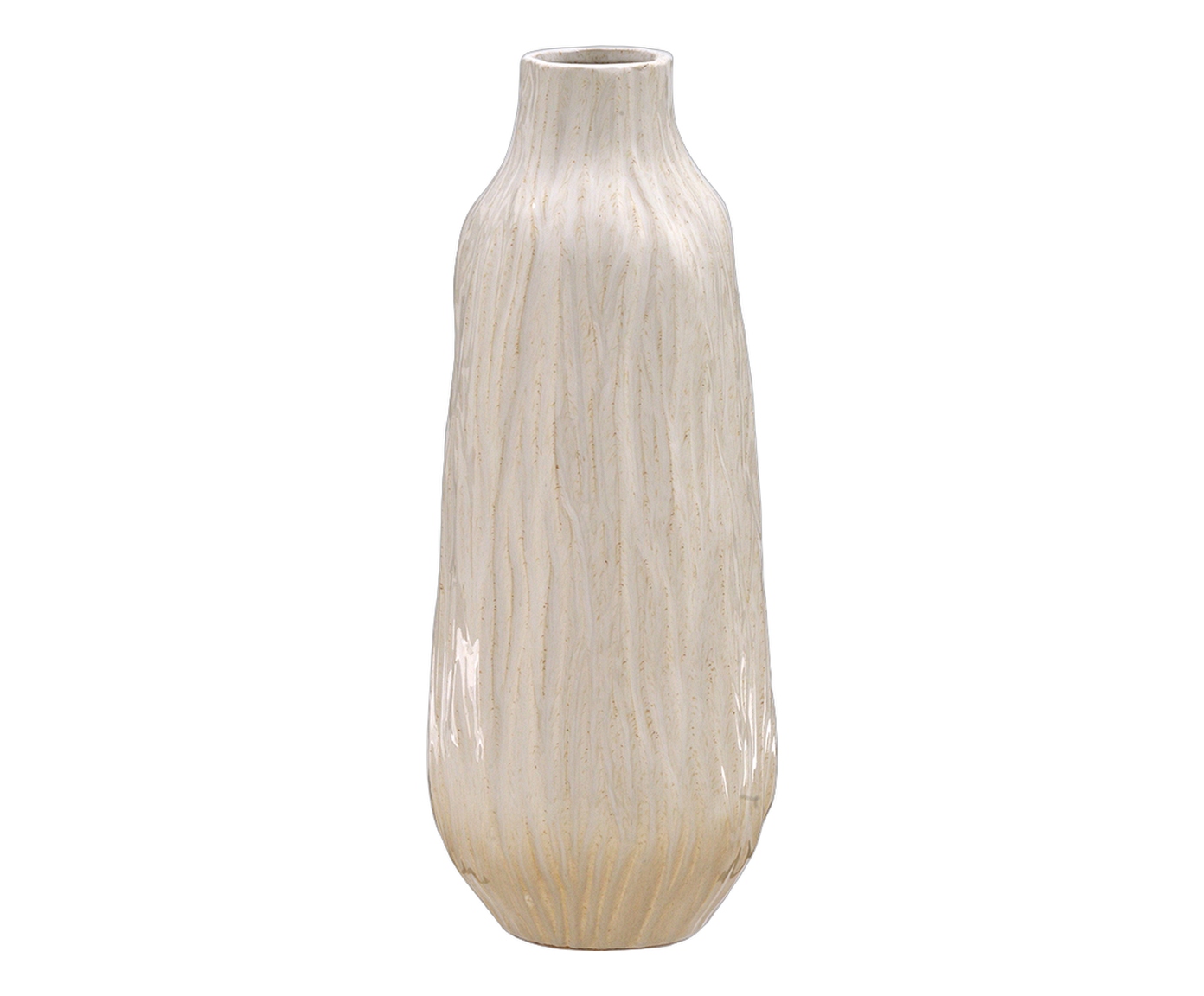 Vaso Decorativo Moriel Creme e Marrom image number 0