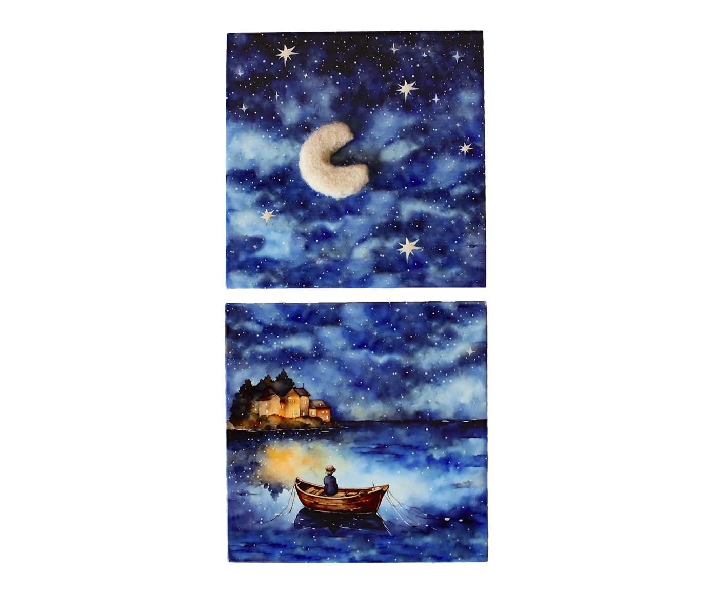 Conjunto de Azulejo Decorativo "Sonho Estrelado" image number 0