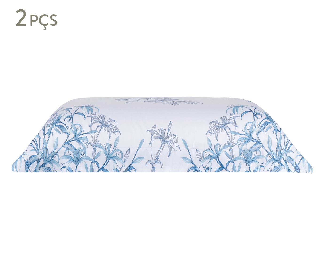 Jogo de Fronhas Acetinadas Fleurs de Lys 300 Fios - image 0