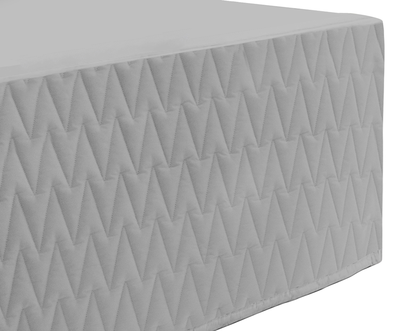 Saia para Cama Box Matel Prateada 200 Fios image number 1