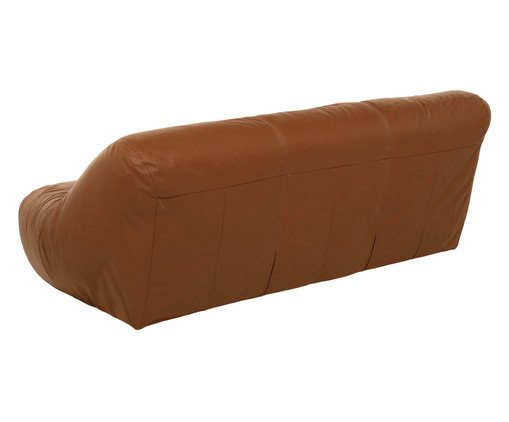 Sofa Lina Couro Caramelo Grande image number 3