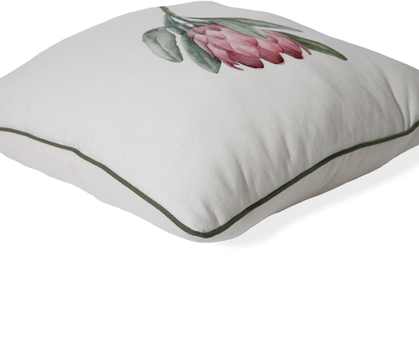 Capa de Almofada Estampada com Cordon&ecirc; Protea Off-White image number 4