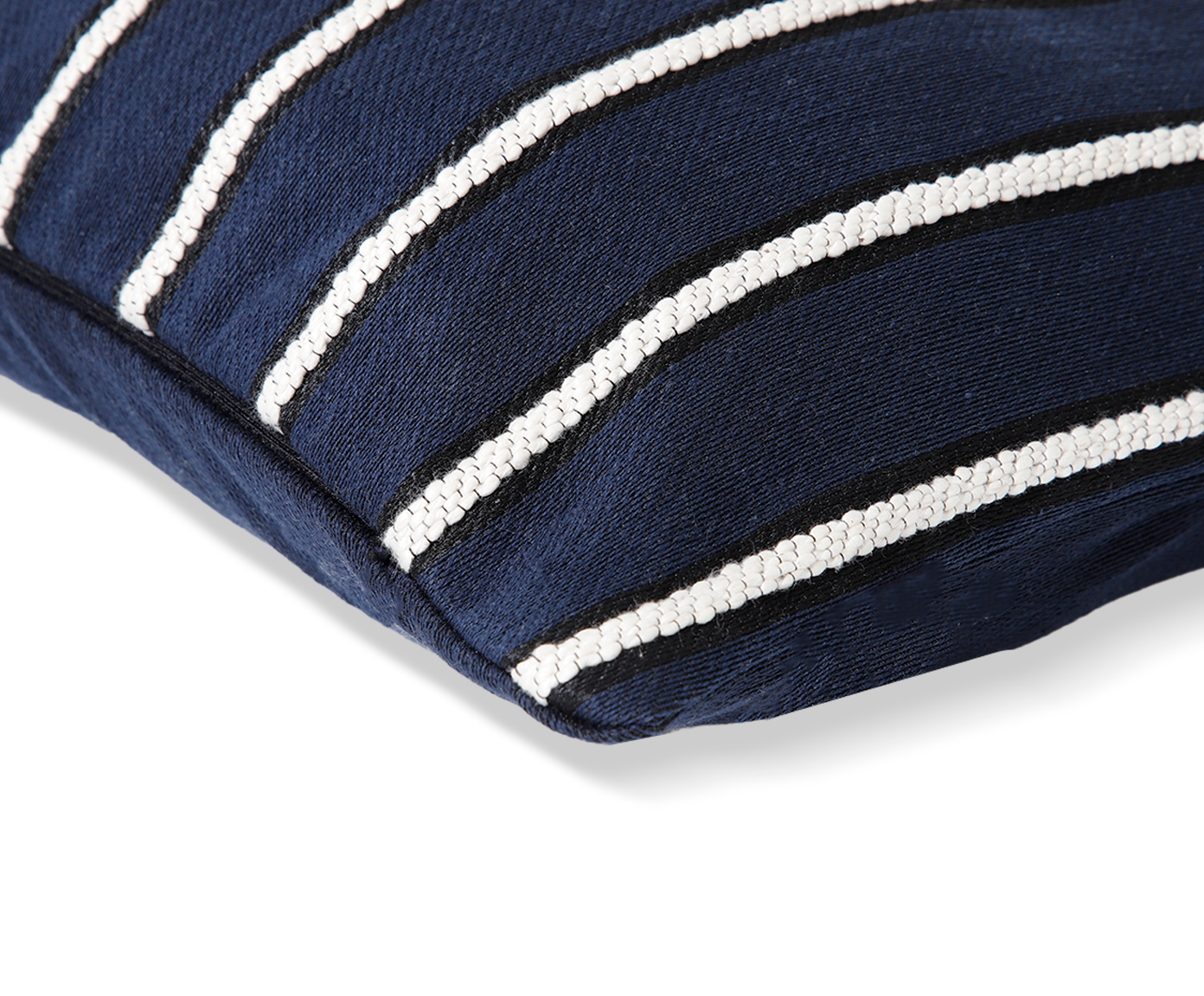 Capa de Almofada Retangular Jacquard Marais Azul Marinho image number 4