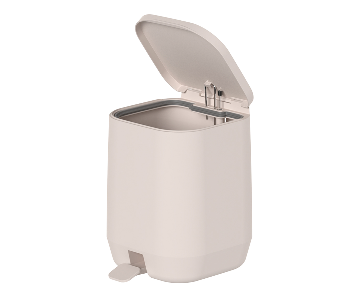 Lixeira de Pedal Aura Bege - image 1