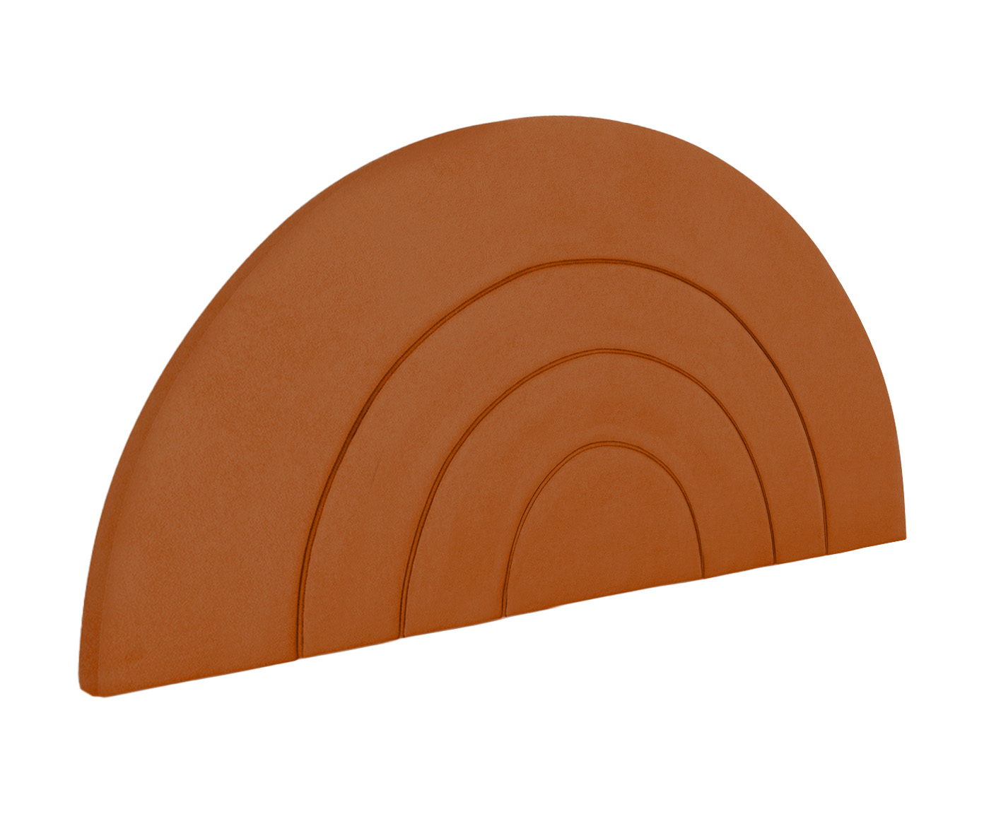 Cabeceira em Boucle Aveludado Arco Terracota image number 3