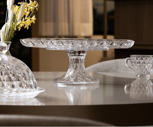 Travessa em Cristal Diamond Transparente image number 2