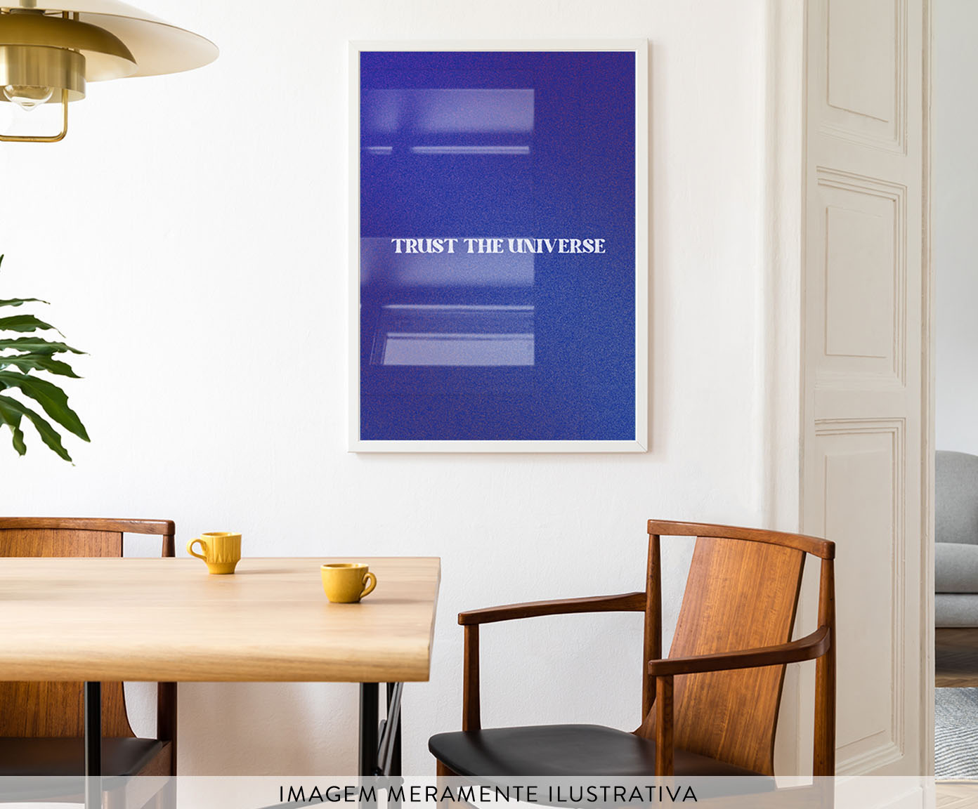 Quadro Trust The Universe com Moldura Branca image number 2