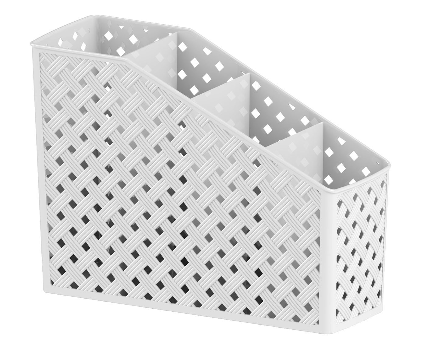 Organizador com Divis&oacute;rias Rattan - Branco - image 0