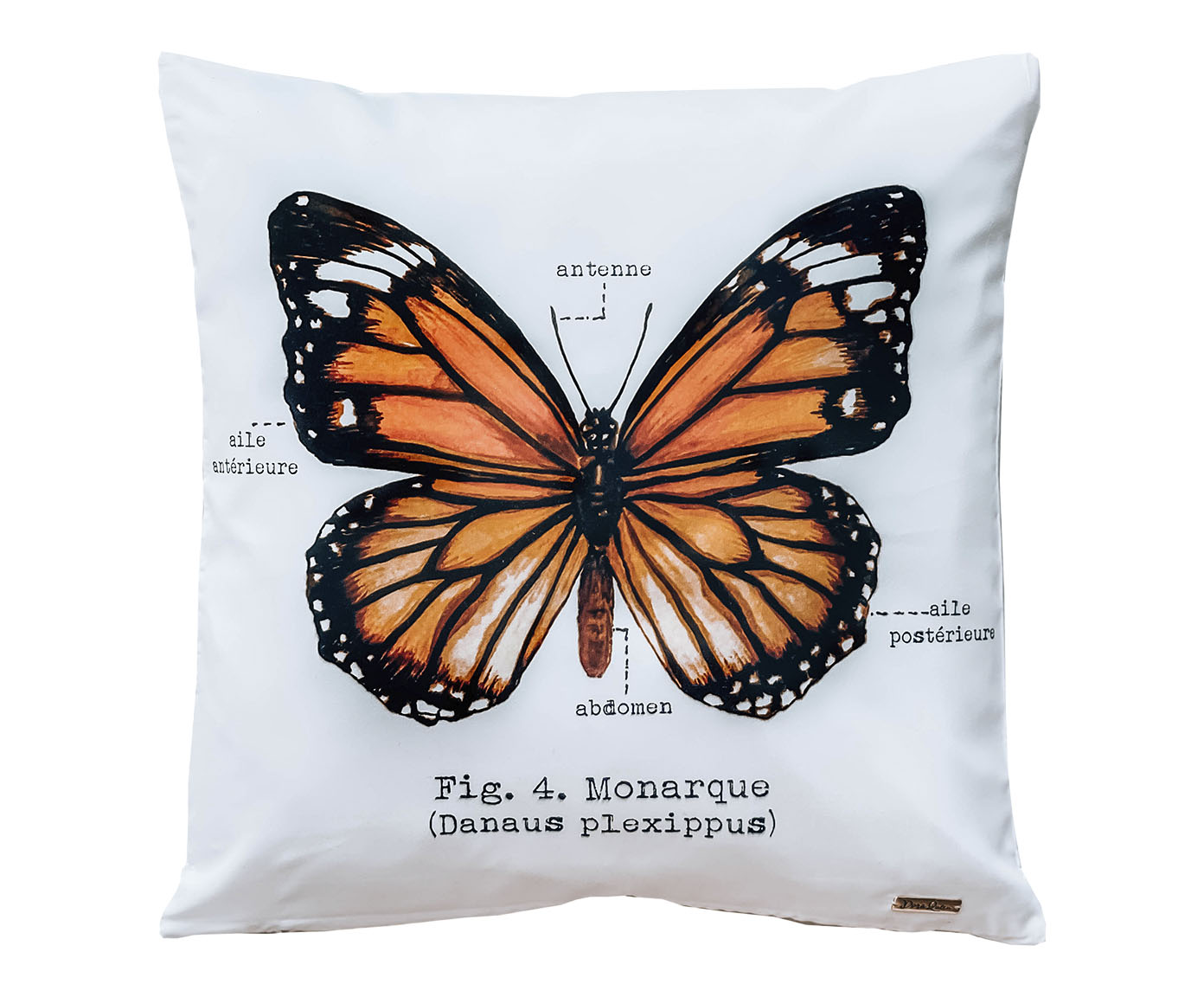 Capa de Almofada Borboleta Monarca Aquarela image number 0