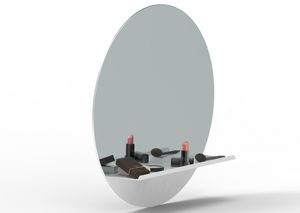 Espelho Pratic Branco image number 2