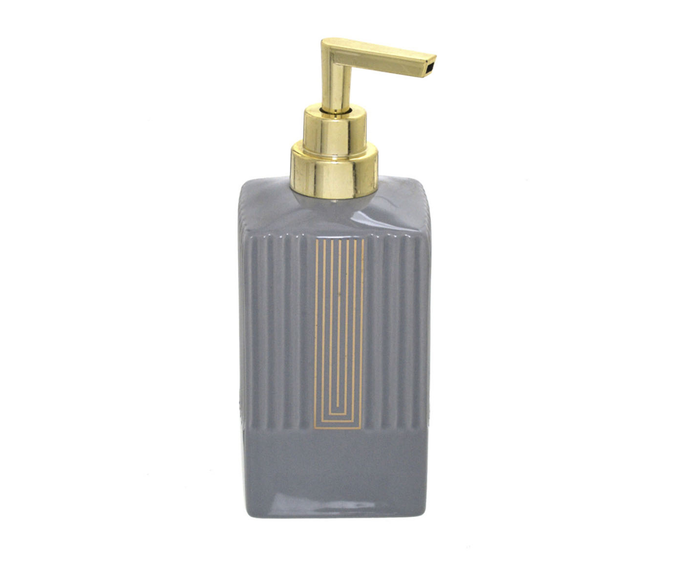 Dispenser de Sabonete L&iacute;quido em Cer&acirc;mica Mespa - Cinza - image 0
