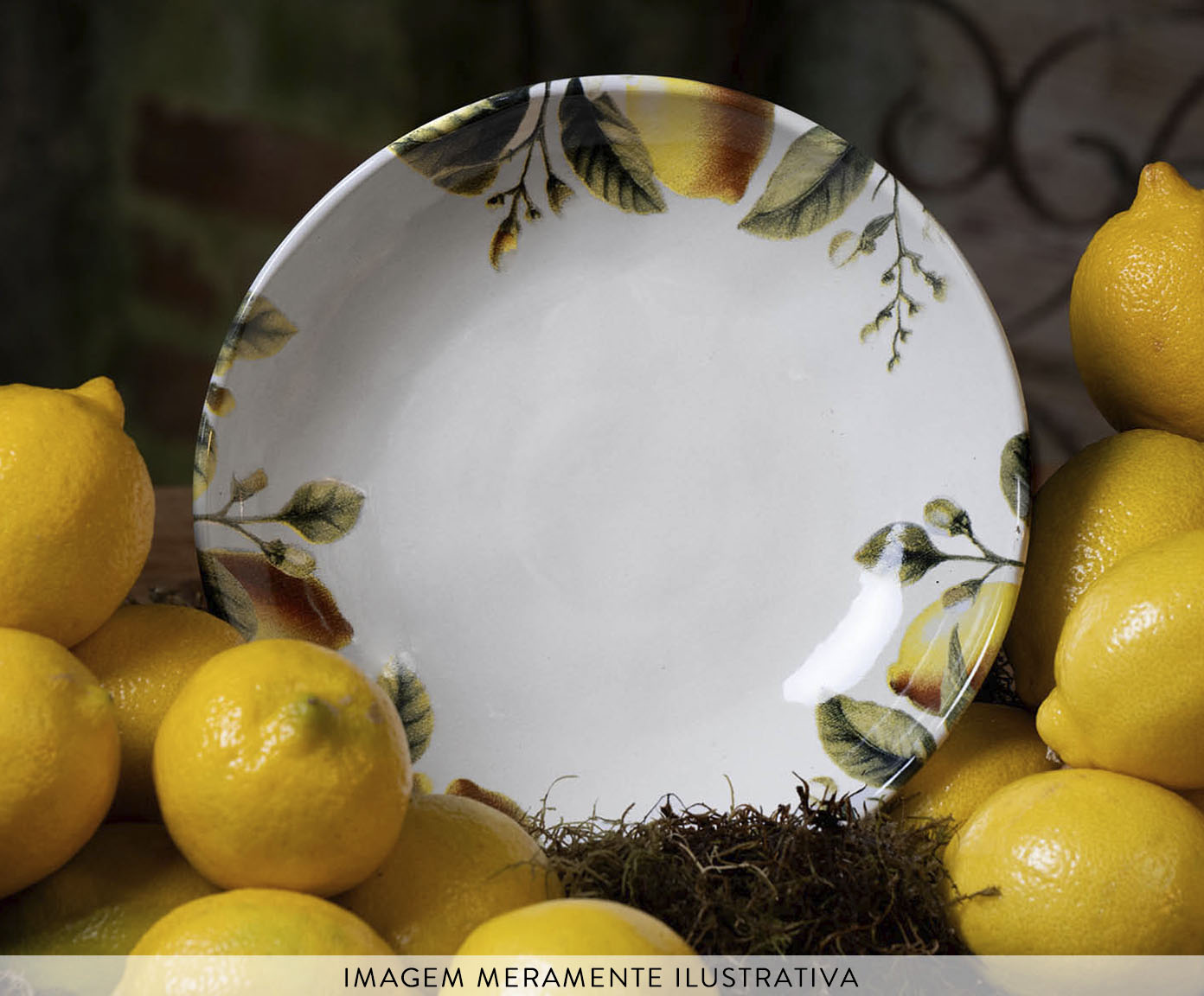 Jogo de Pratos Fundo Bio Limonata Frutas - image 1