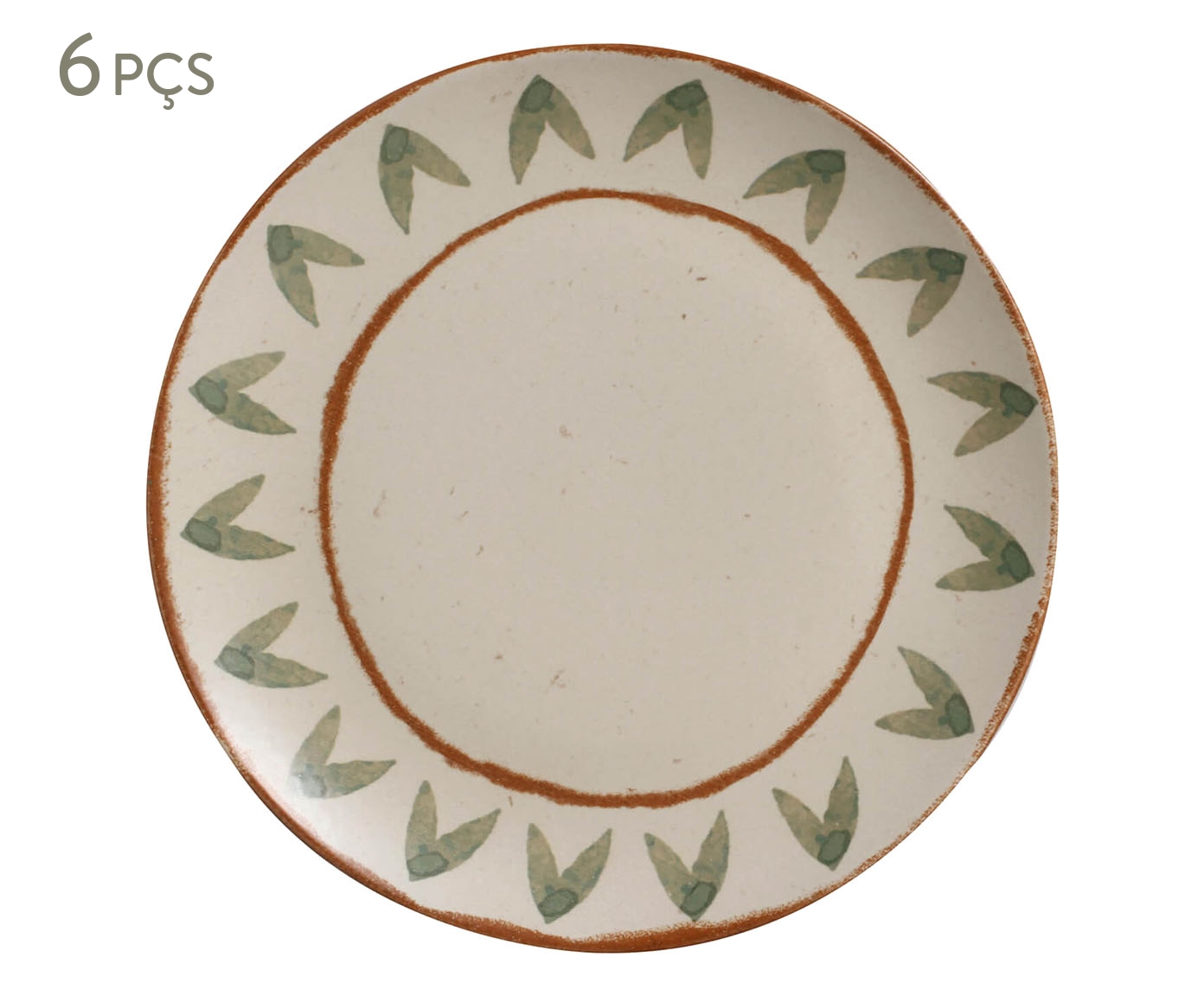 Jogo de Pratos Raso Coup Stoneware Magari Floral - image 0