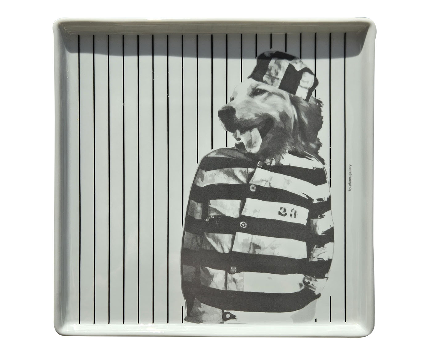 Prato de Porcelana Golden Retriver Prisoner - image 0