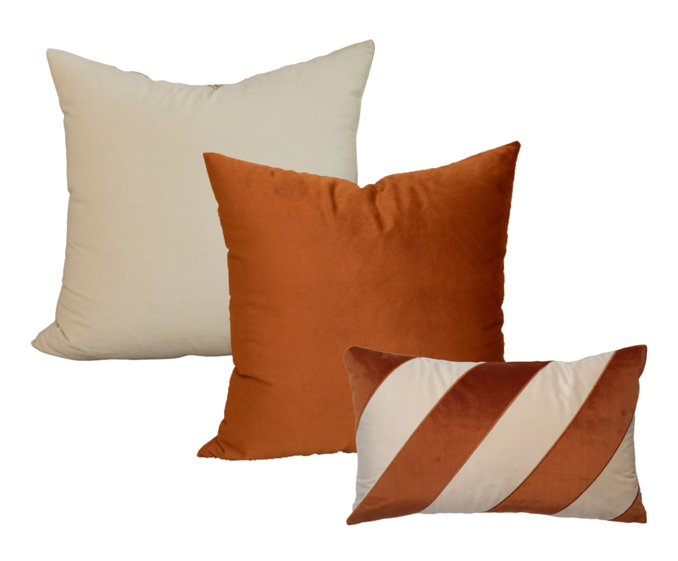 Jogo de Almofadas Dunalli Cobre e Offwhite image number 0