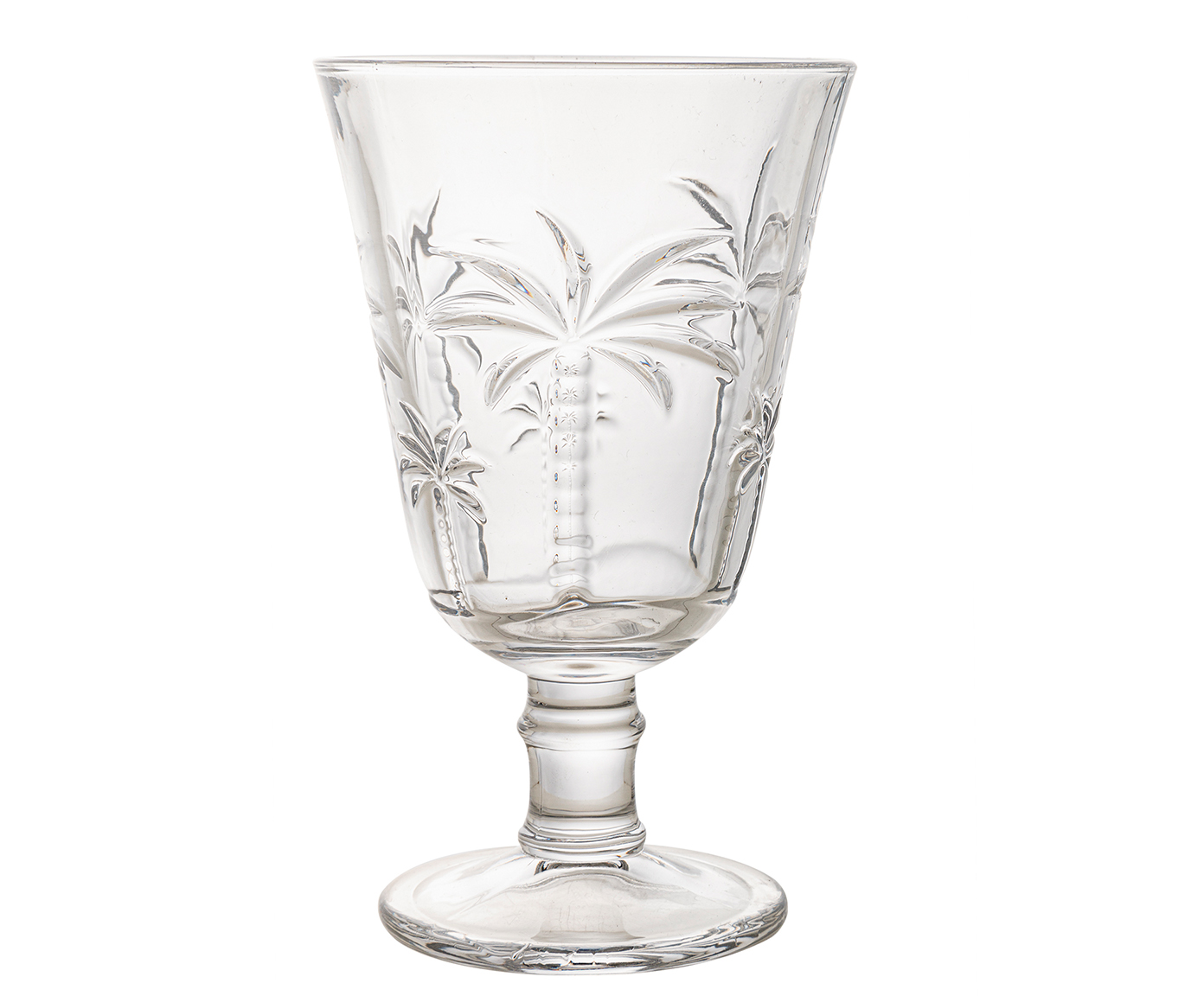 Ta&ccedil;a para &Aacute;gua em Cristal Palm Transparente image number 1