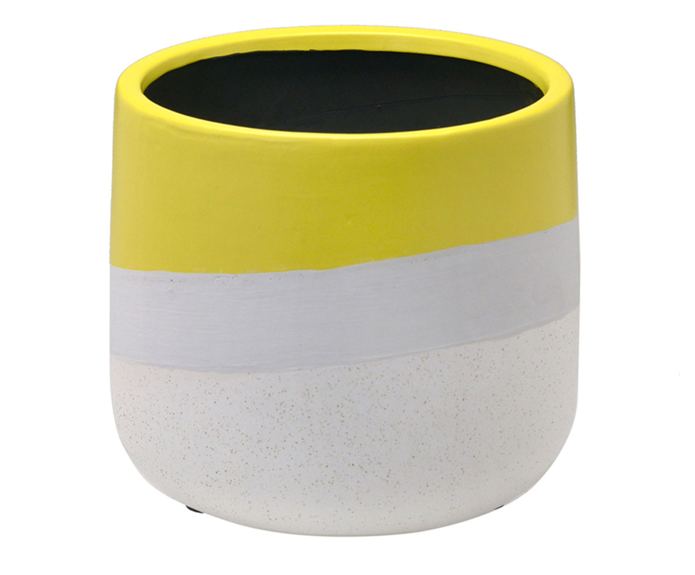 Vaso em Cer&acirc;mica R&uacute;stico Amarelo image number 0