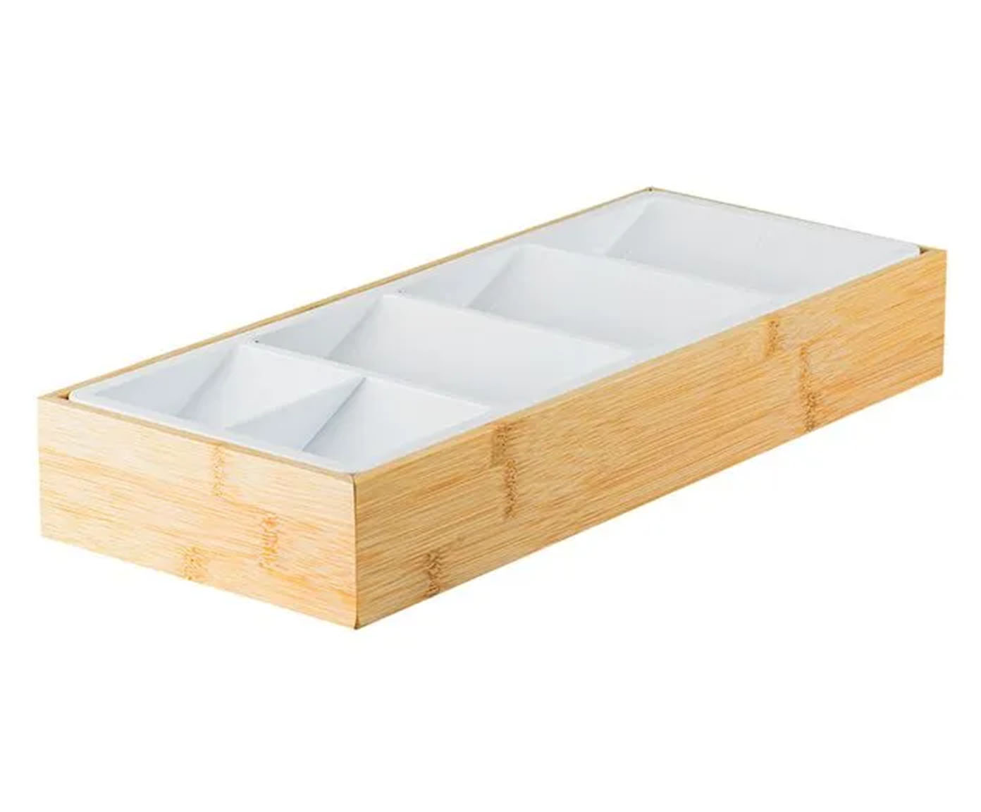 Organizador de Talheres Compacto Bambu - image 0