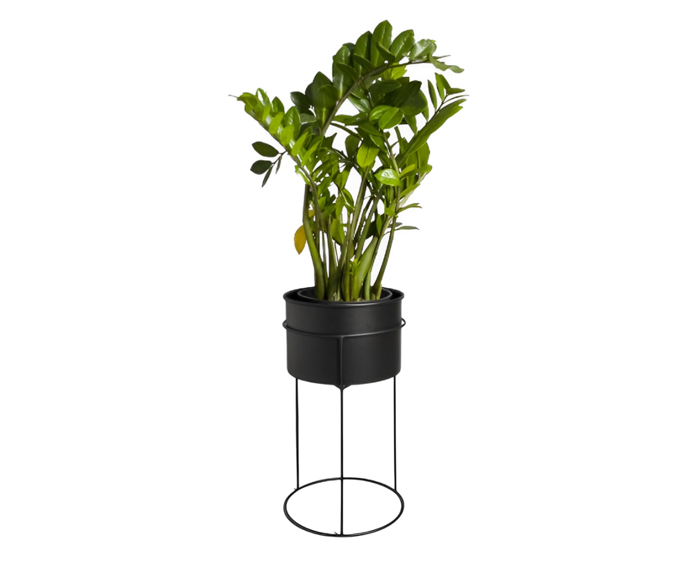 Suporte de Plantas com Vaso Humait&aacute; Preto - image 0