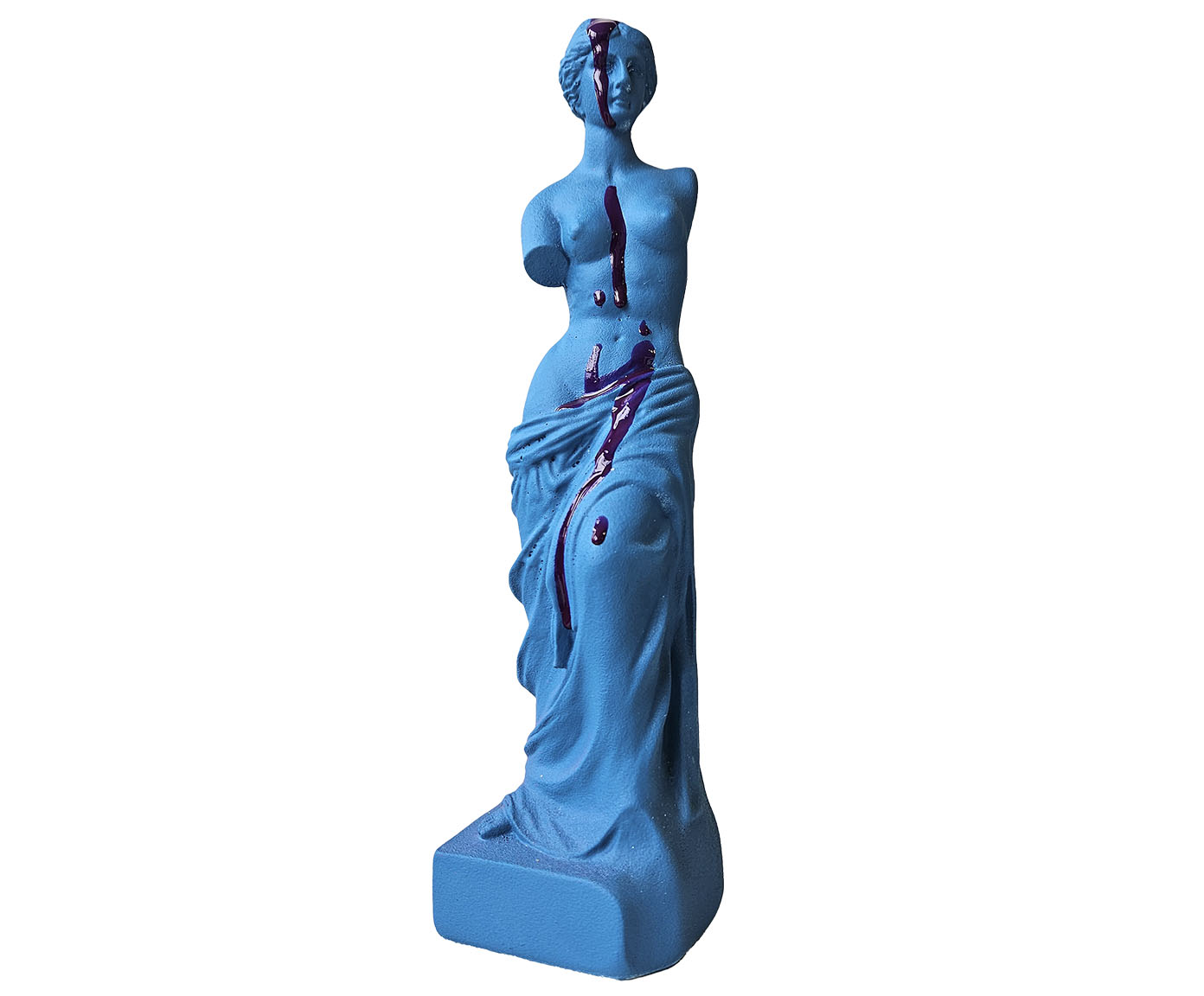 Escultura Deusa Grega V&ecirc;nus Azul - image 0