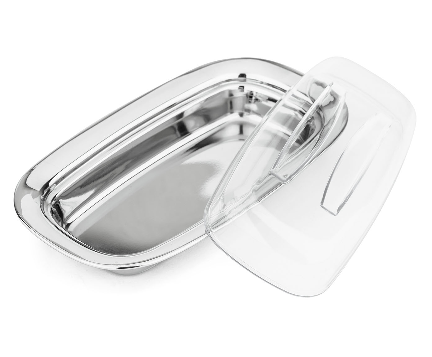 Porta Manteiga em Inox com Tampa Evahte image number 1