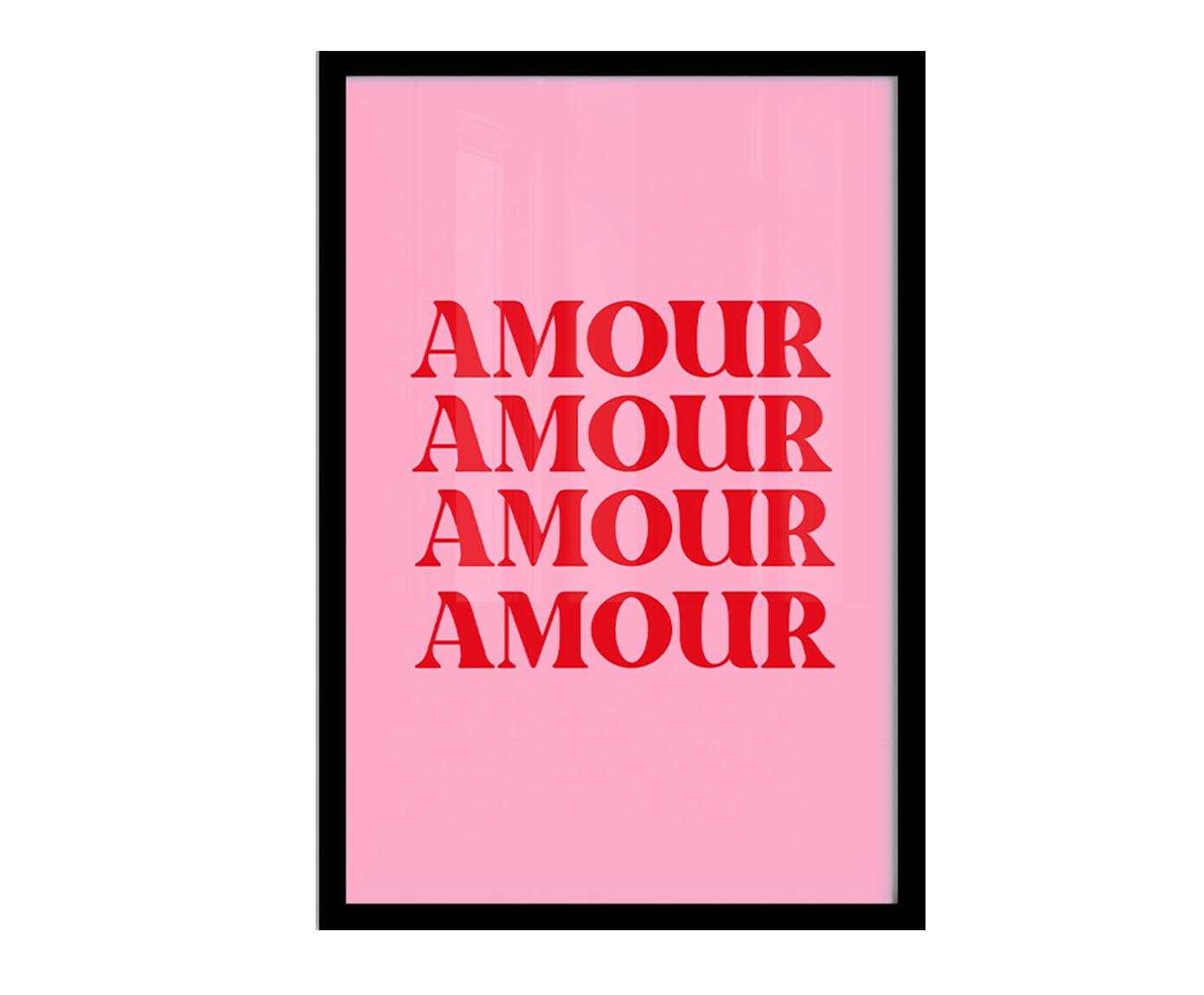 Quadro Amour com Moldura Preta image number 0