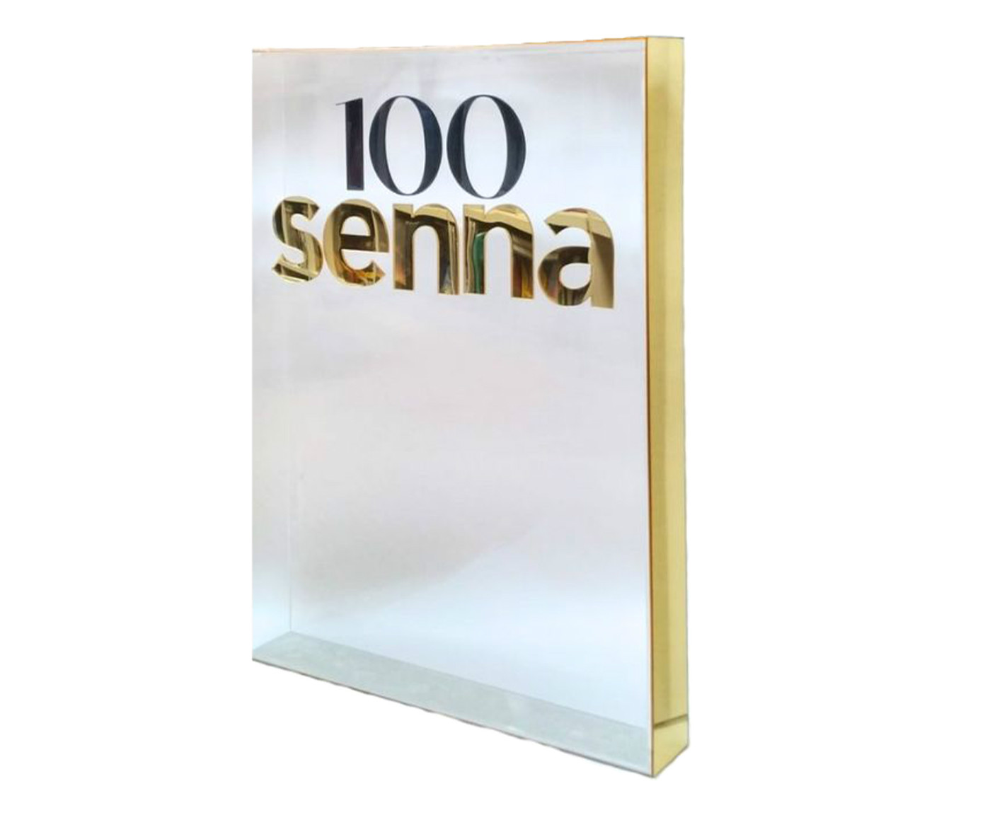 Capa para Livro "100 Senna" Dourado - image 0