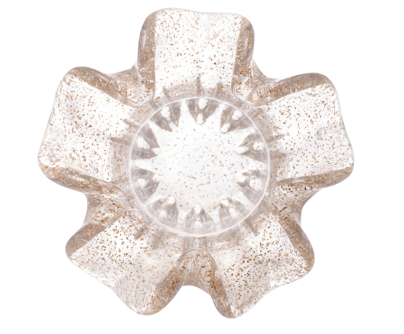 Vaso Italy Transparente e Dourado image number 3