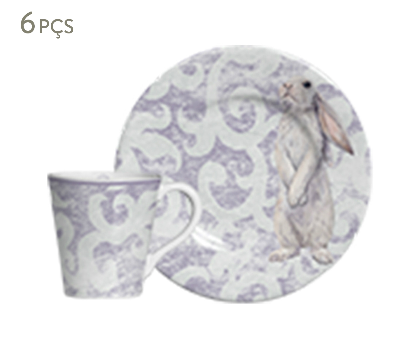 Jogo de X&iacute;caras para Caf&eacute; com Pires Sweet Easter Two image number 0