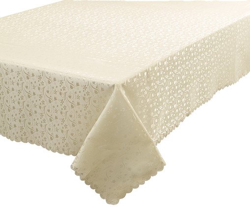 Toalha de Mesa Imperme&aacute;vel Ibis Mugett Topper Bege image number 0