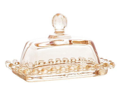 Manteigueira em Cristal Pearl - &Acirc;mbar image number 1