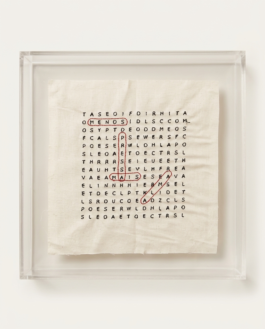Quadro em Acr&iacute;lico "Bordado Menos Pressa Mais Alma" - image 1