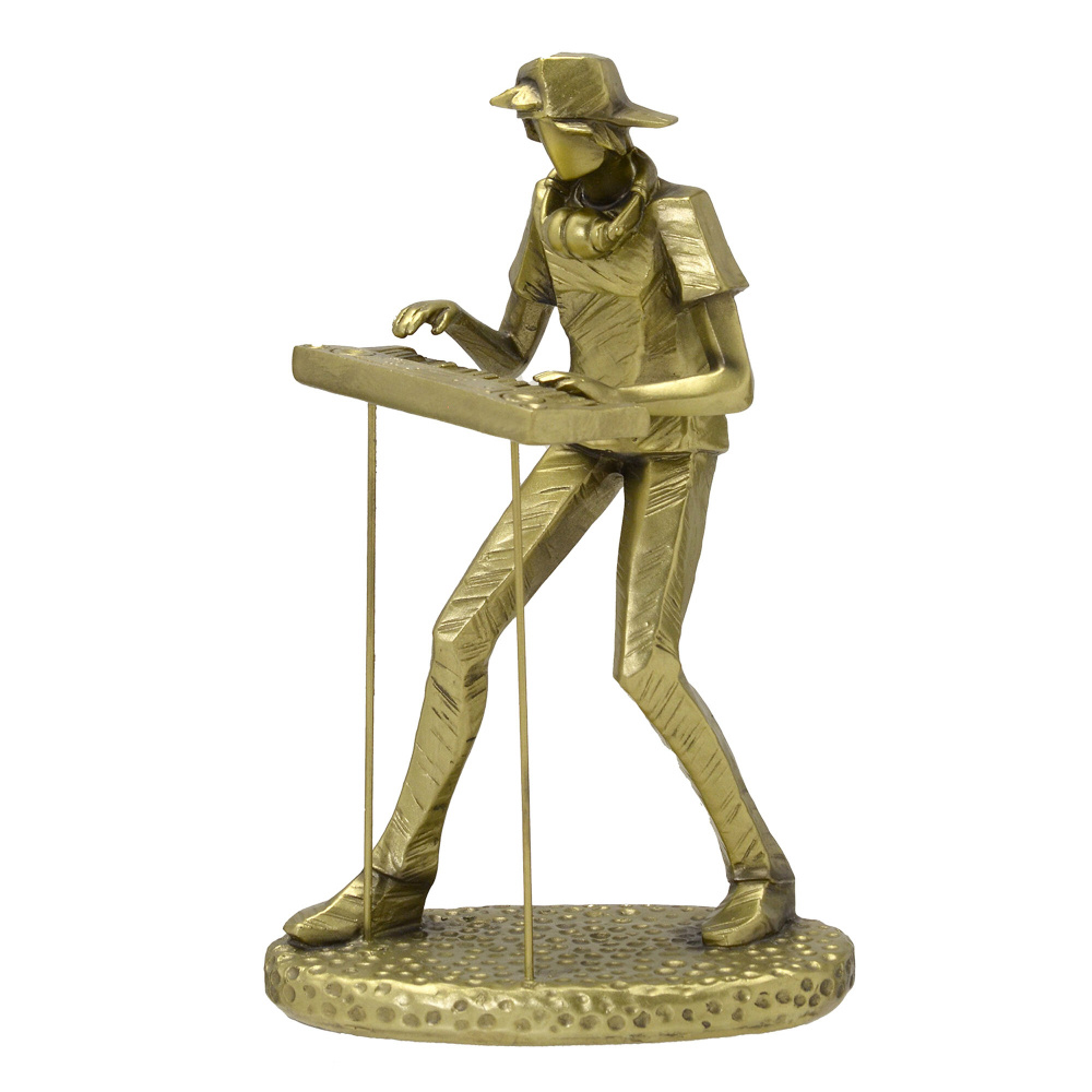M&uacute;sico Decorativo Dourado image number 0