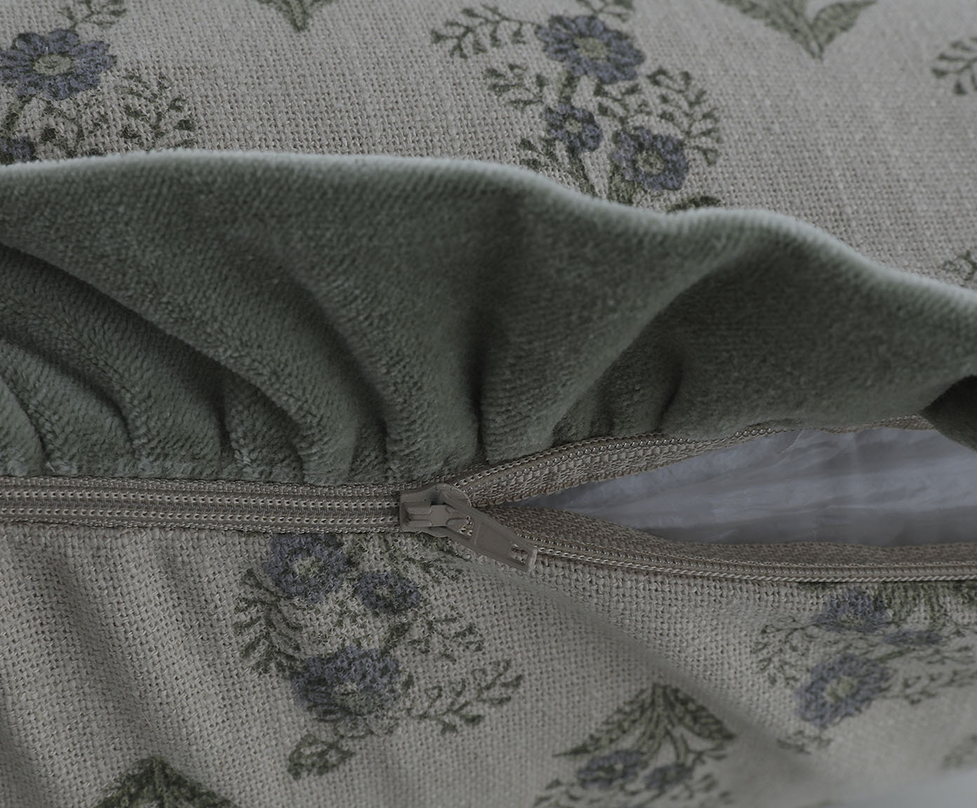 Capa de Almofada Jiva Off-White e Verde image number 3