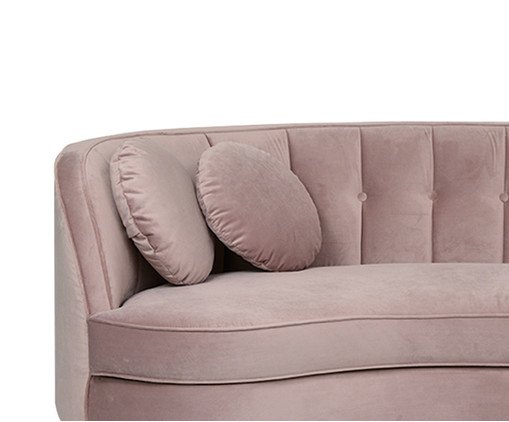 Sof&aacute; Living em Veludo Marilyn Ros&eacute; image number 1