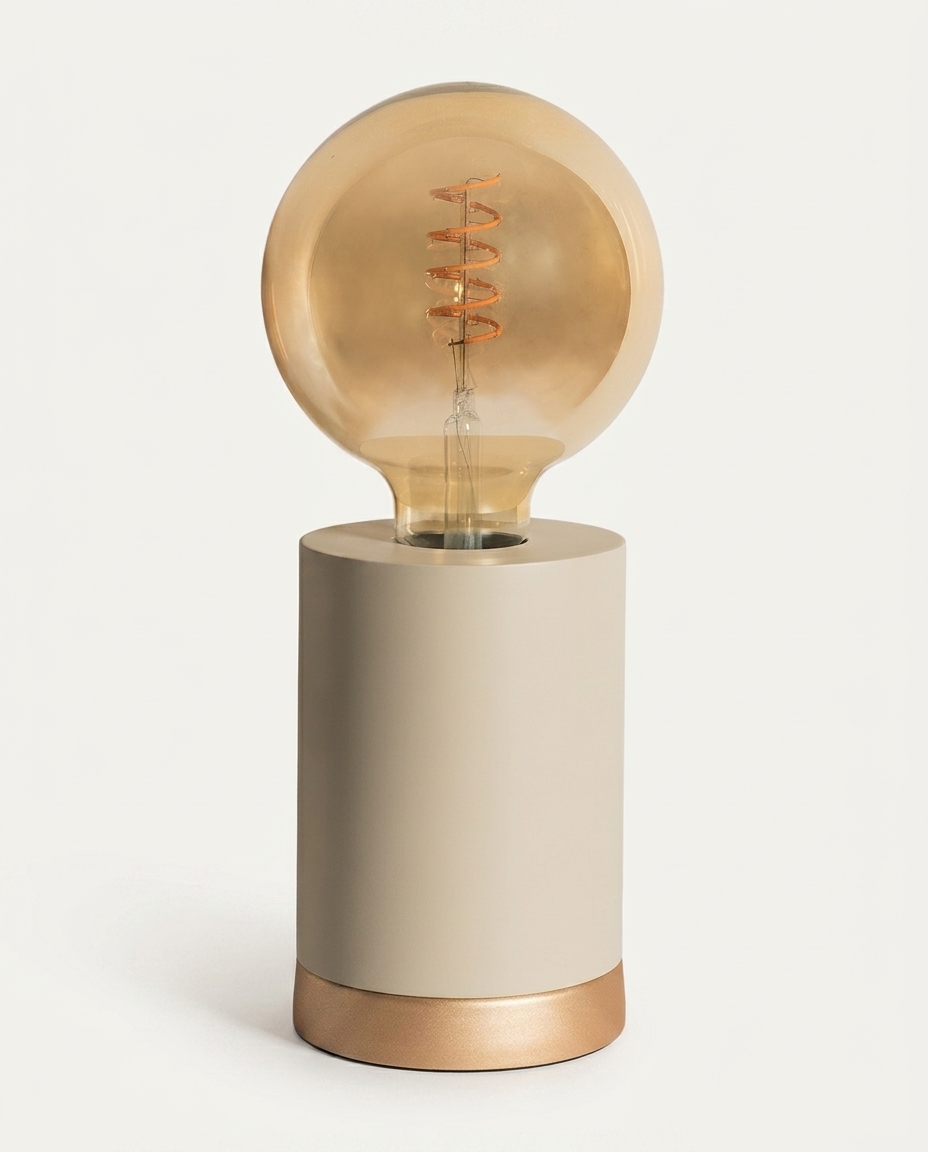 Abajur Orletti Bege - Bivolt - image 1